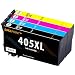 Produktbild Amaprint XL Patronen kompatibel mit Epson 405 405XL passend für Workforce EC-C7000 WF-3800 WF-3820 WF-3825 WF-3830 WF-4800 WF-4820 WF-4825 WF-4830 WF-7800 WF-7835 WF-7840 WF-7310 (4 Druckerpatronen)
