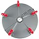 HASKYY Werkstatthocker Rollhocker | Höhe 430-580mm I Sitz Geleinlage | Werkstatt-Arbeits-Hocker-Stuhl-Sitz I 135kg | ø40 cm | 2 Ablagen I Schwarz