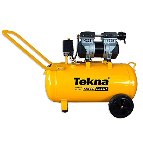 TEKNA Compressor de Ar Silencioso Isento de óleo 6,4 Pés 50 Litros CSP7050/50L