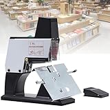 Heavy Duty Stapler, Electric Saddle Stapler, 9-Speed Desktop Automatic Binding Machine with Foot Switch, Stitching Adjustable Depth to 100mm