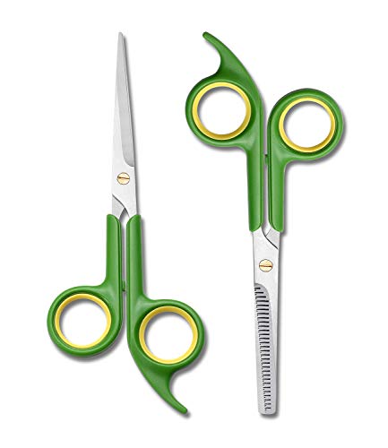 Home Hair Cutting Scissors Thinning Shears Set – HITOPTY Hairdressing Scissors and 26-Teeth Texture Kits w/Comb for Professionals Beginners Barber Salon School Haircuts