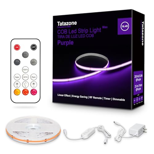 Tatazone COB Led Strip Lights with RF Remote