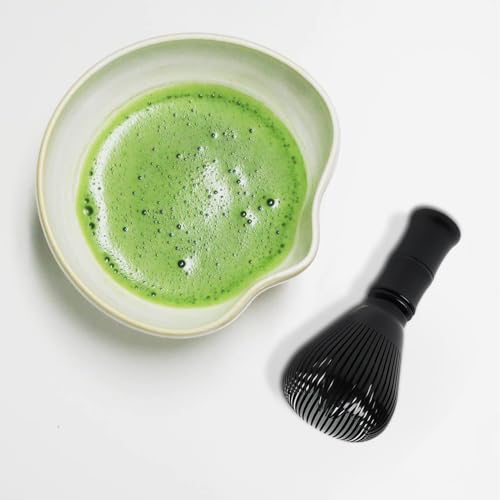 Miniatura 7 de Batidor De Matcha, Set Completo Para Ceremonia Tradicional Japonesa De Té, Herramienta Esencial Para Preparar Matcha, Material Ecológico, Color Negro
