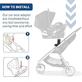 Car Seat Adapter for Stroller Compatible with Baby Jogger City Select, City Select 2, or City Select LUX Stroller Accessories Car Seat Adapter for Stroller (Black) - Image 4