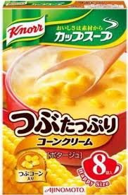 Ｋｎｏｒｒ　クノール　カップスープ　つぶたっぷりコーンクリーム　１箱（８袋入り）×６箱のサムネイル