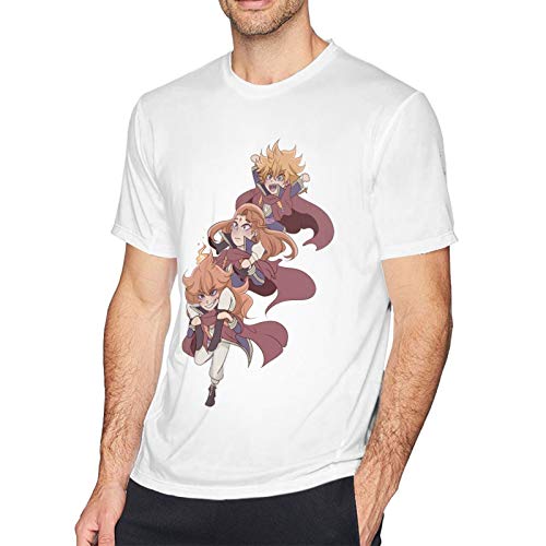 Mereoleona vermillion men's pure cotton short-sleeved t-shirt com…