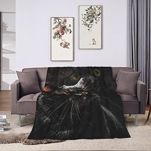 Black Cat Throw Blanket Soft Cozy Plush Warm Fleece Blanket For Sofa Couch Bed 60"X50" #TOP1