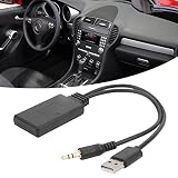 Aramox samochodowy odbiornik Bluetooth, port USB 3,5 mm AUX + 5 V/12 V, bezprzewodowy odbiornik Bluetooth 5.0, odtwarzacz muzyczny, złącze adaptera audio