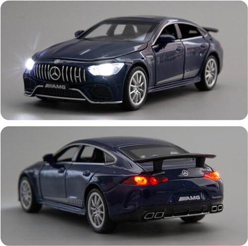 Image of Model Car 1 /32 Benz AMG GT63 Alloy Diecast Collectible Pull Back Toy Car with Light and Sound Toy Vehicle for Adult Boys Birthday Gift (Blue)