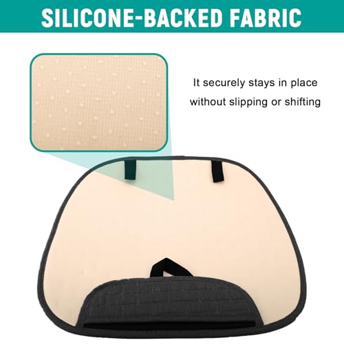 HIAHXC Auto Sitzkissen Vordersitze, Universal Sitzauflage 60×49 cm, Atmungsaktiv und rutschfest, Autositzschoner Sitzauflagen für Auto SUV LKW (Schwarz)