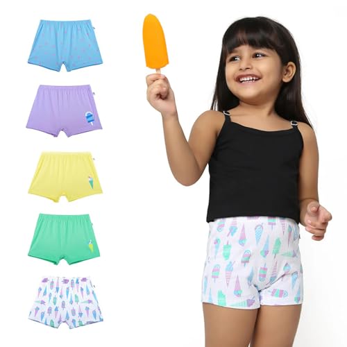 Image of YouGotPlanB Cotton Boxers for Girls | Ages 2-16 Years | Relaxed Fit | Gentle Elastic Waistbands | Breathable & Tagless