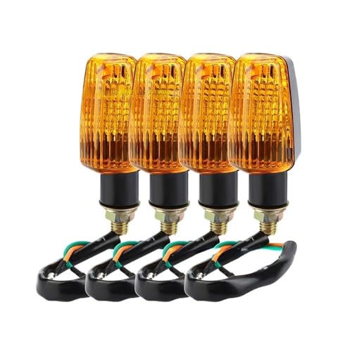 Clignotants moto ambre universels 12V lot de 4 feux de signalisation