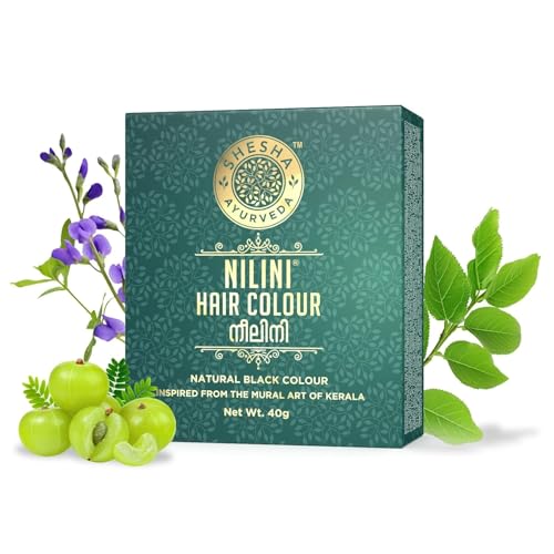 Ayurveda Black Nilini Hair Colour with Aloe Vera Gel 40g