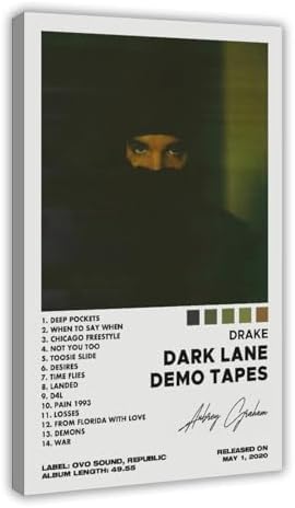 Drake Dark Lane Demo Tapes Album Poster Canvas Wall Art Poster Decor Gift