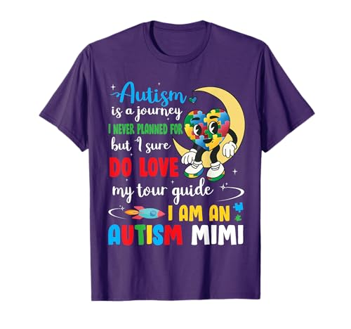 Autism Journey I Love My Tour Guide I'm An Autism Mimi Pride T-Shirt