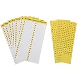 TOPPERFUN Selbstklebende Aufkleber Wiederverwendbar 10 Blatt für Sicherungskasten aus Papier Gelb Effizientes Energiemanagement für und Gewerbeeinsatz