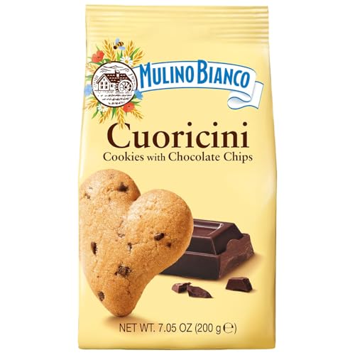 Mulino Bianco Cuoricini Heart Cookies, Choc Chips, 70.5 oz