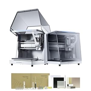 Carvera Air Desktop CNC Machine, Compact Enclosed Mini CNC Mil 3 Axis with Makera CAM, Quick Tool Changer,Closed-Loop Stepper Motor Milling Engraving Machine for Carving Arts Crafts DIY Design