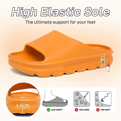 Buwtday Cloud Slides For Women And Men Pillow Slide Sandals Non-Slip Bathroom Comfort Slides Quick Drying Summer For Indoor Outdoor Platform Shoes #TOP1