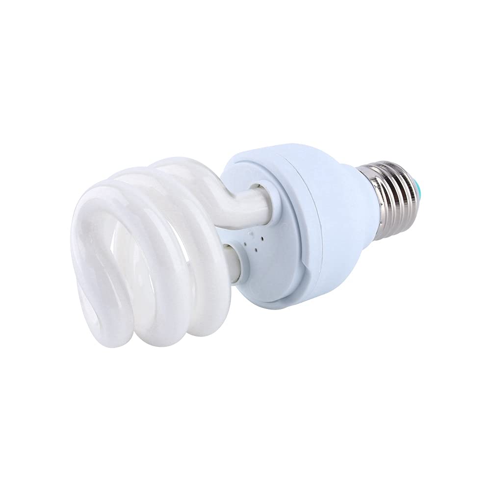 Haofy Luces para Reptiles 13W UVB 5.0 E27, Bombilla Compacta en Espiral de Ahorro de Energía para Tortuga, Serpiente y Lagarto