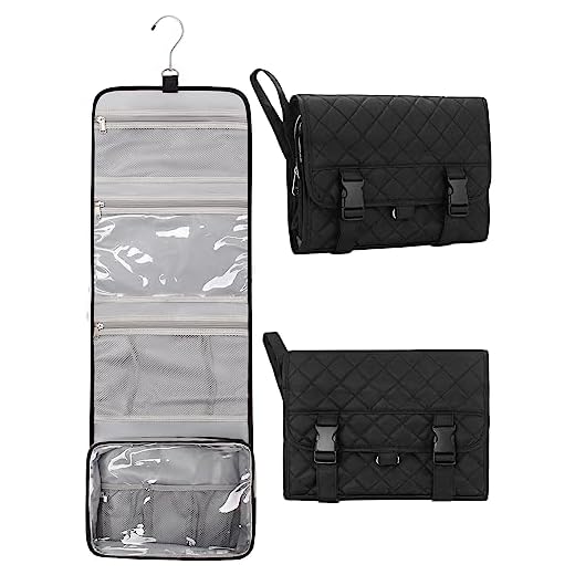 Relavel Travel Hanging Toiletry Bag for Men Women Travel Kit Shaving Bag Waterproof Large Makeup Bag Wash Bag Makeup Organizer Cosmetic Case for Bathroom Shower Black Pro