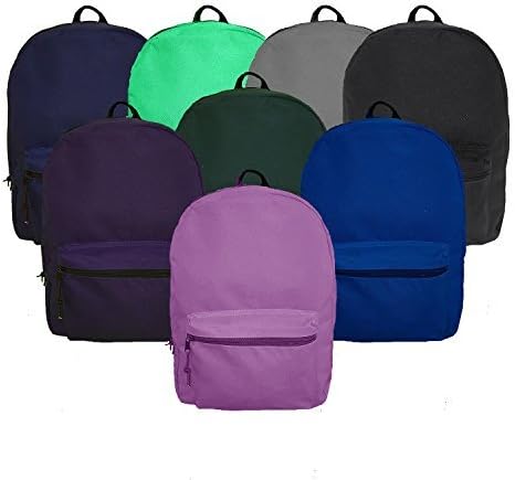 '24-Pack 15'' School Backpacks for Kids - Backpacks in Bulk for Elementary, Middle, and High School Students'