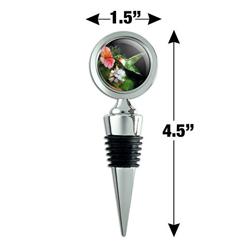 Ruby's Hummingbird Flower Garden Wine Bottle Stopper #TOP5