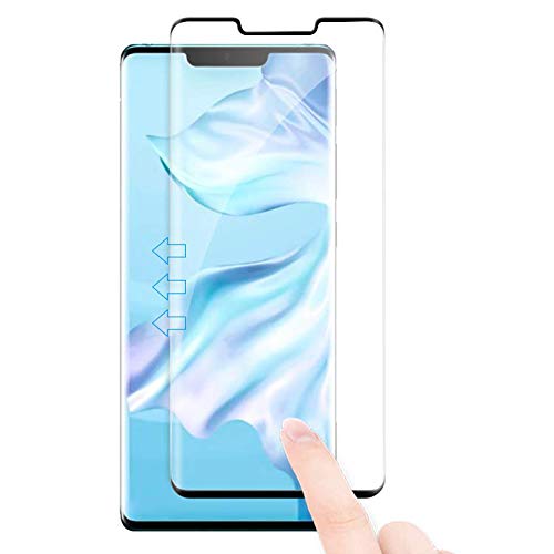 UPONEW Screen Protector for Huawei Mate 30 Pro 2019 – [2 Pack] Tempered Glass Screen Protector for Huawei Mate 30 Pro 2019 [High Clear][Bubble Freen][Anti Scratch][9H Hardness]