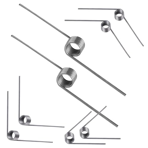 Ctyjia 10 Stück 180 Grad Kleine Torsionsfeder, 0,5 mm Drahtstärke 6 Windungen Metallfedern Ersatzfedern für Garten Schere Astschere Gartenschere Werkzeug Reparaturteile