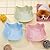 XINRUI 6 Pcs Cat Bowls Raised Anti-slip Kitten Bowls Multi-purpose Cat Food Bowls Plastic & Cute Pet Bowl Dishs for Pet Cat Dog Small Animal