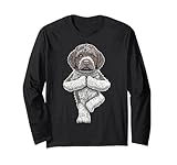 Simpatica simpatica proprietaria Lagotti Romagnoli e cagnolina e amante dello yoga, istruttore e insegnante donne regali e wellness zen meditazione namaste idee regalo per ragazze, bambini, mamma Lagotto Romagnolo mamma, mamma e mamma.