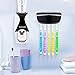 WAYCOM Dust-Proof Toothpaste Dispenser Toothpaste Squeezer Kit (Black)