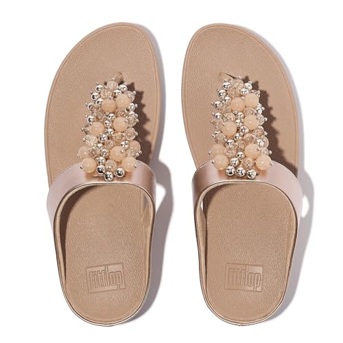 Image of FitFlop Fino Bauble-Bead Toe-Post Sandals