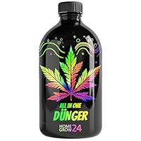 Homegrow24 Cannabis Dünger Indoor & Outdoor für Cannabispflanzen Wachstumsphase und Blütephase BIOlogischer organischer Grow & Bloom Hanfdünger I Set