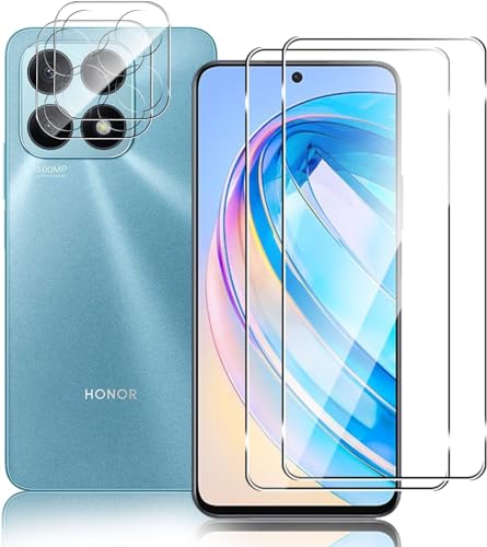 PIXFAB Screen Protector for Honor X6B Tempered Glass + Camera Lens Protector, [4 in 1], 9H Anti Scratch and Anti Shatter Film, [Case Friendly] HD Clear Premium, [2 Pack each]