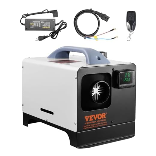 VEVOR Calentador Diésel Todo en Uno 5-8 kW Calentador de Aire Diésel 8-36°C Ajustable con Pantalla LCD Control Remoto Bajo Consumo de Combustible Portátil para Interior de Camión Caravana Autocaravana