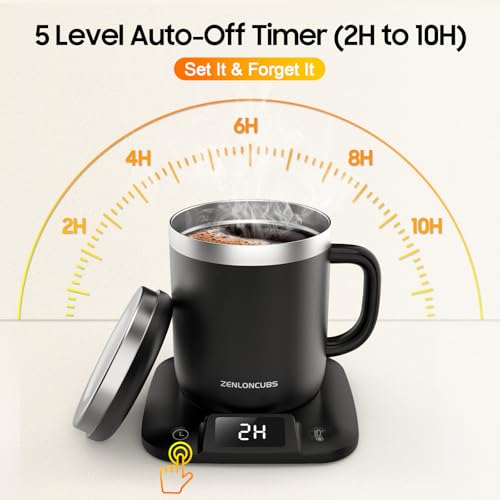 ZENLONCUBS Smart Heated Coffee Mug