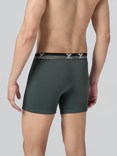 Image of XYXX Men's Nova Cotton Boxer Brief for Men Pack of 2 |Regular Fit with intellifresh No-Marks Waistband | Solid Underwear for Men Combo