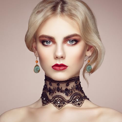 11 Pairs Vintage Drop Dangle Earrings for Women Boho Earring Jewelry Set Retro Flower Dangly Earring Teardrop Sun and Moon Earrings for Mother's Day Christmas2