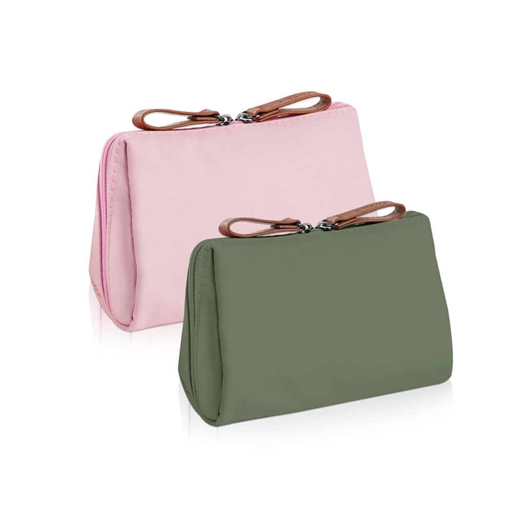 MAYCREATE® 2Pcs Makeup Pouch Bag, Makeup Pouches for Women Travel, Waterproof Cosmetic Bags for Women, Portable Toiletry Makeup Organizer Bag (18x14x5cm)-image-4
