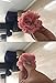 Anleolife Fabric Pink Flower Hair Clips Corsage Brooch Hairpins/Hair Barrettes For Women Headwear 6pcs/lot(pink)