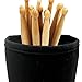 Wanty Drumstick Holder Drum Sticks Nylon Holder High-Capacity Bag with Two Hook & Loop Straps for Drumsticks Mallets Brushes Up to 10 Pairs Drum Set Accessories