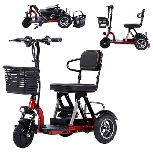 Motonetas De Movilidad Para Adultos,Triciclo Electrico Adulto,Scooter De Movilidad De 3 Ruedas,Batería De Litio 48V20ah,Viene Con Cargador Y Cesta A