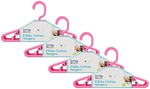 Baby Coat Hangers Small Clothes Hangers First Steps Pack of 32 Blue