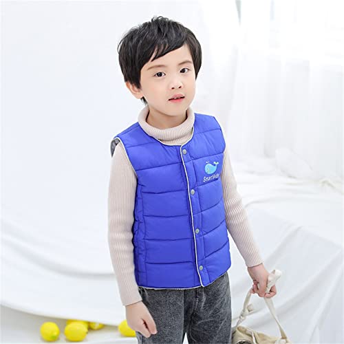 Child Kids Boys Girls Cute Cartoon Sleeveless Vest Jacket Winter Down Coat Outwear Outfits Clothes for 2~13T4