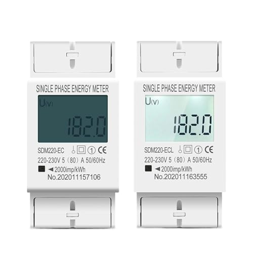 Compteur électrique monophasé 80A rail DIN pour suivre votre consommation