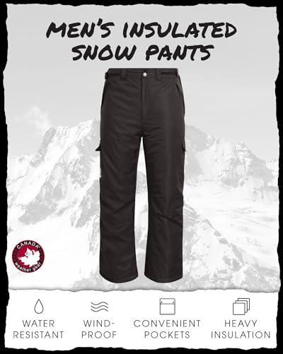 Canada Weather Gear Men'S Snow Pants - Insulated Heavyweight Waterproof Snowboard Pants thumb #1