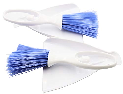 Lby 2 Sets Hand Broom And Dustpan Set, Mini Dustpan Brush Nesting Tiny Cleanning Whisk Broom, Hand Broom With Ergonomic Grip Handle, For Desk, Keyboard, Car Cleaner Tools Set 2 In 1 #TOP3