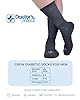 Doctor's Select Diabetic Socks for Men - 4 Pairs Crew Neuropathy Socks for Men | Black, White, Light Gray, Gray | Diabetic Socks for Men 9-12 | Moisture Management #5