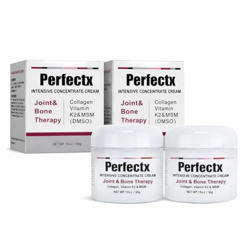NATUREGURU Perfectx Joint & Bone Support Cream 30g Intensive Concentrate with Collagen Vitamin K2 & MSM Topical Body Care Cream 2Pack